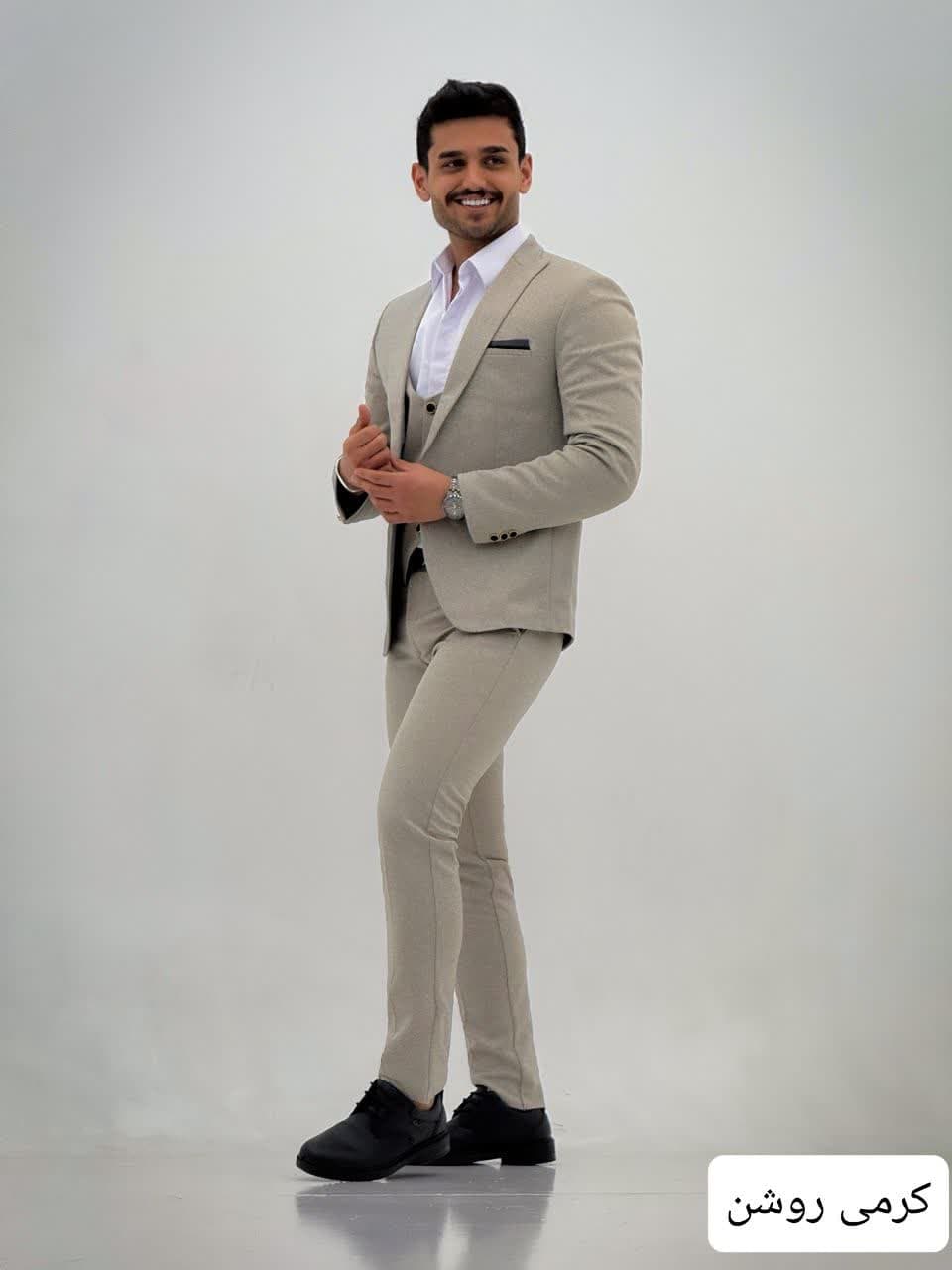 photo_2025-03-25_17-00-29 ست کت و شلوار مردانه اطلسی _ کد 1020 - Image 1
