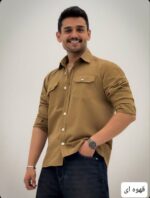 پیراهن مردانه کتان شافل_کد4221