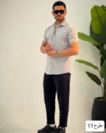 پیراهن مردانه استین کوتاه پلاس_کد4291 - Image 11