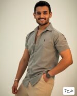 پیراهن مردانه استین کوتاه پلاس_کد4291 - Image 2