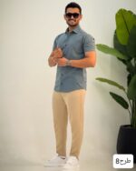 پیراهن مردانه استین کوتاه پلاس_کد4291 - Image 10