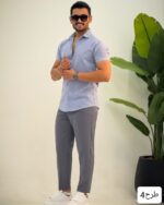 پیراهن مردانه استین کوتاه پلاس_کد4291 - Image 6