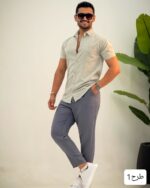 پیراهن مردانه استین کوتاه پلاس_کد4291 - Image 5