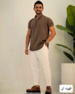 پیراهن ساده مردانه دبل فیس_کد4305 - Image 5
