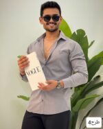 پیراهن مردانه استین بلند پلاس_کد4307 - Image 9
