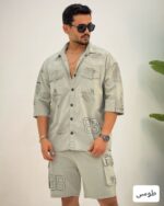 ست مردانه پیراهن و شلوارک هیراد_کد4464 - Image 7