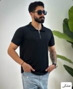 تیشرت مردانه نیم زیپ مراکشی سالار_کد4636 - Image 7