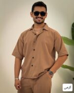 پیراهن مردانه لنین استین کوتاه_کد4385 - Image 7