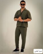 پیراهن مردانه لنین استین کوتاه_کد4385 - Image 4