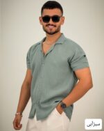 پیراهن مردانه ساده دبل فیس_کد4406 - Image 3
