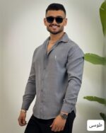 پیراهن مردانه استین بلند پلو_کد4414 - Image 3