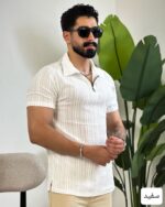 تیشرت مردانه نیم زیپ سوگند_4431 - Image 5