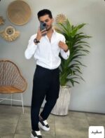 پیراهن پارچه ای ساده_کد4451 - Image 14
