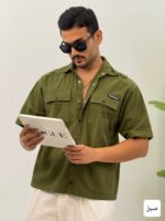 پیراهن مردانه کتان باکسی_کد 4489 - Image 5