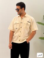 پیراهن مردانه کتان باکسی_کد 4489 - Image 4