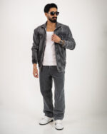 کت جین مردانه باکسی زیپدار_کد4632 - Image 7