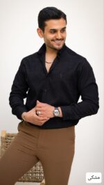 پیراهن مخملی مردانه پاک تن_کد4633 - Image 6