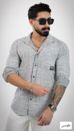 پیراهن مردانه کنفی اذین_کد4627 - Image 4