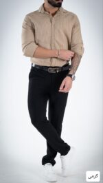 پیراهن مردانه راه راه سپهر_کد4704 - Image 3