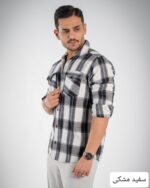 پیراهن مردانه پشمی چهارخونه_کد4709 - Image 5